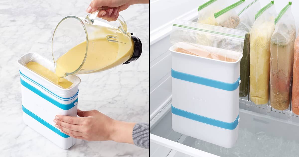 FreezeUp Food Block Maker Freeze Soups and Leftovers Into Tidy