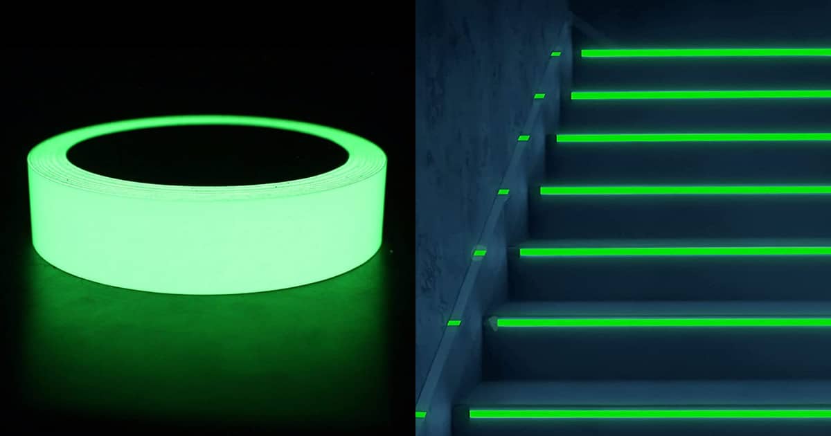 Glow In The Dark Tape, PVC Fluorescent Adhesive, Green