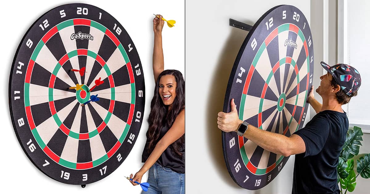Giant 4 Ft Cork Dartboard The Green Head
