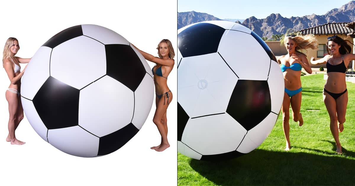 Giant 6-Ft Inflatable Soccer Ball | The Green Head