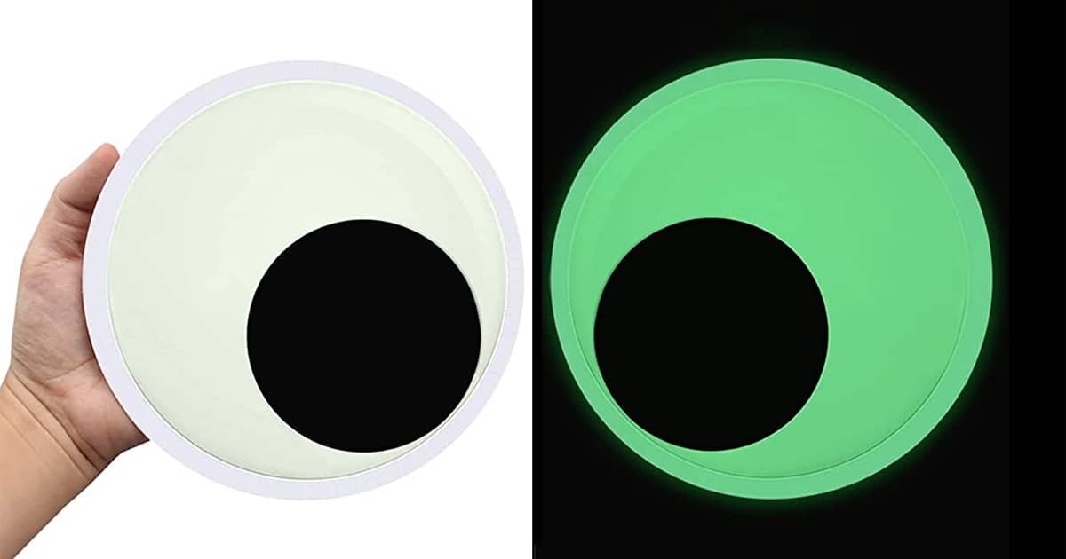Giant GlowintheDark Googly Eyes The Green Head