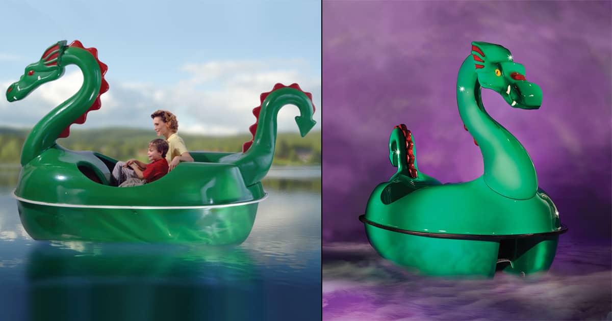 Giant Green Dragon Pedal Boat The Green Head