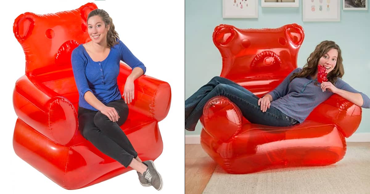 Giant Inflatable Gummy Bear Chair | The Green Head