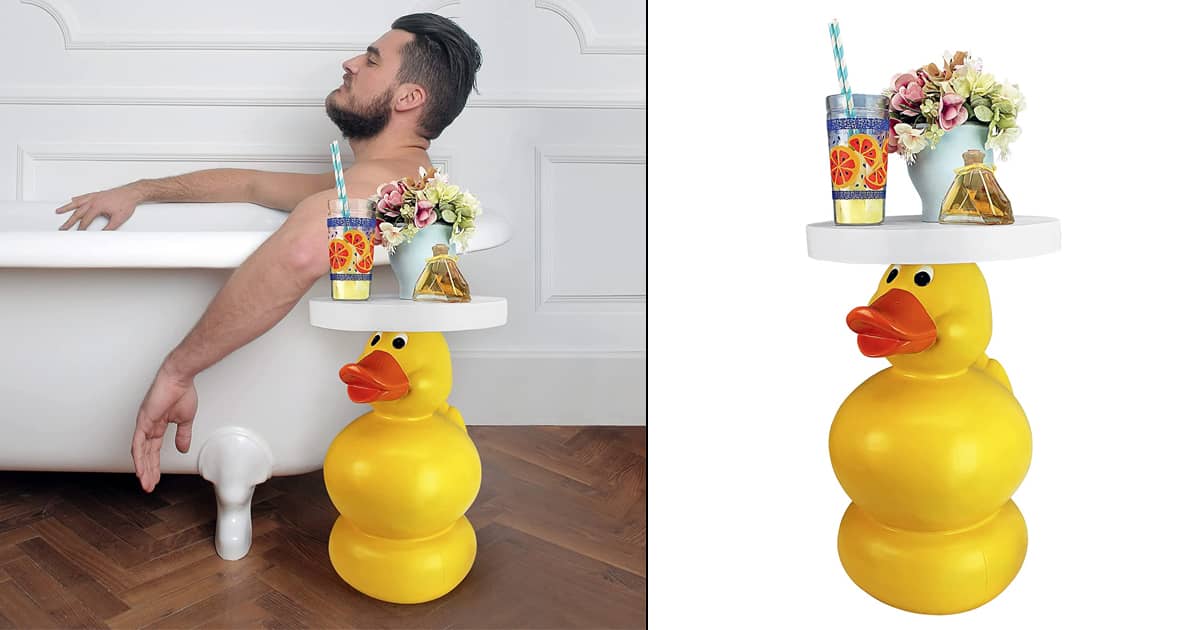 Giant Rubber Ducky Sculptural Side Table The Green Head