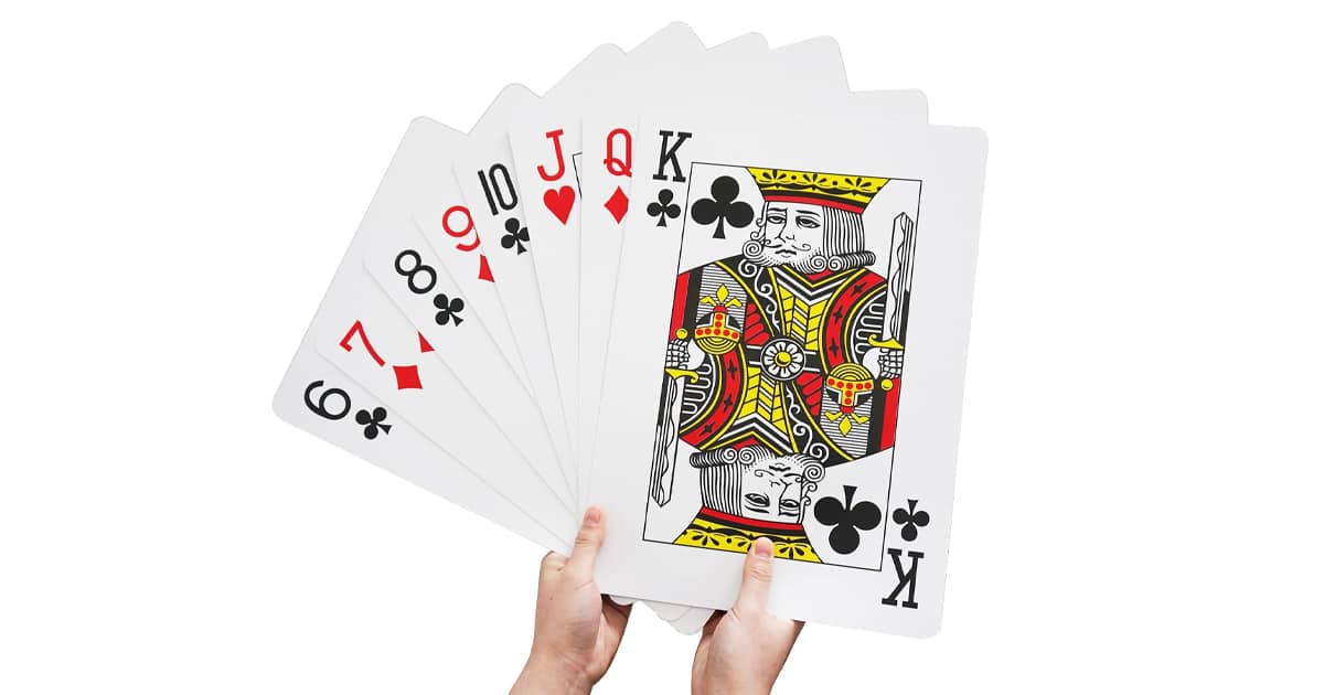 Full of card. Deck of cards. pack of cards. stages of the poker game. tmnt jumbo playing cards.