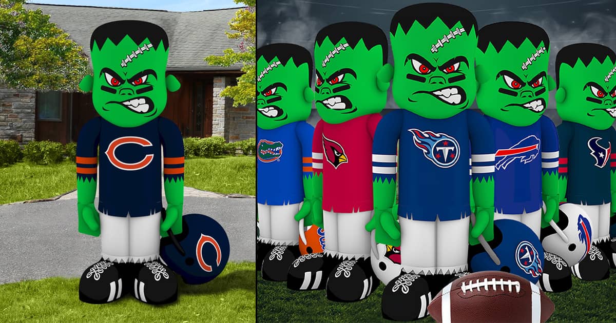 Gigantic Halloween Inflatable NFL Steinbacker The Green Head