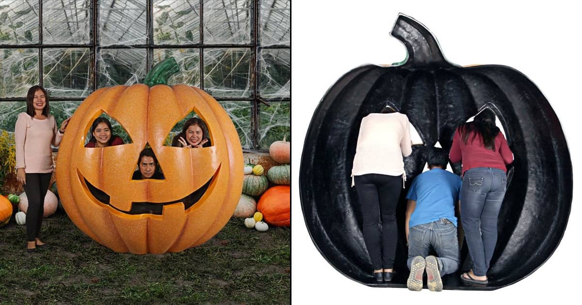 Gigantic Jack O' Lantern Pumpkin Statue / Halloween Photo Op The