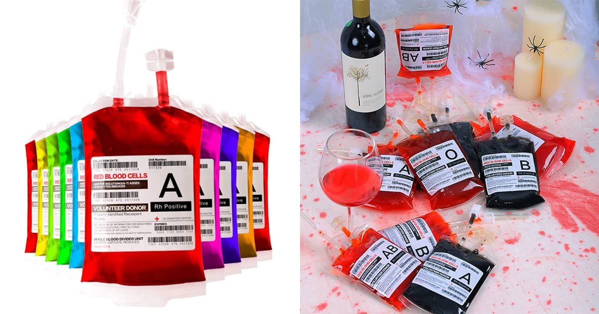 Halloween Blood Bag Drink Pouches The Green Head