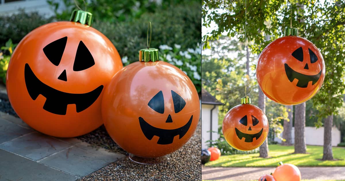 Holiballs - Giant Inflatable Halloween Jack-O'-Lantern Ornaments