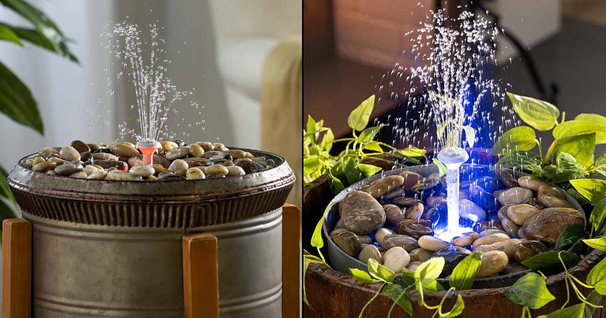 Hydria Cordless Smart Fountain Water Feature Kit The Green Head