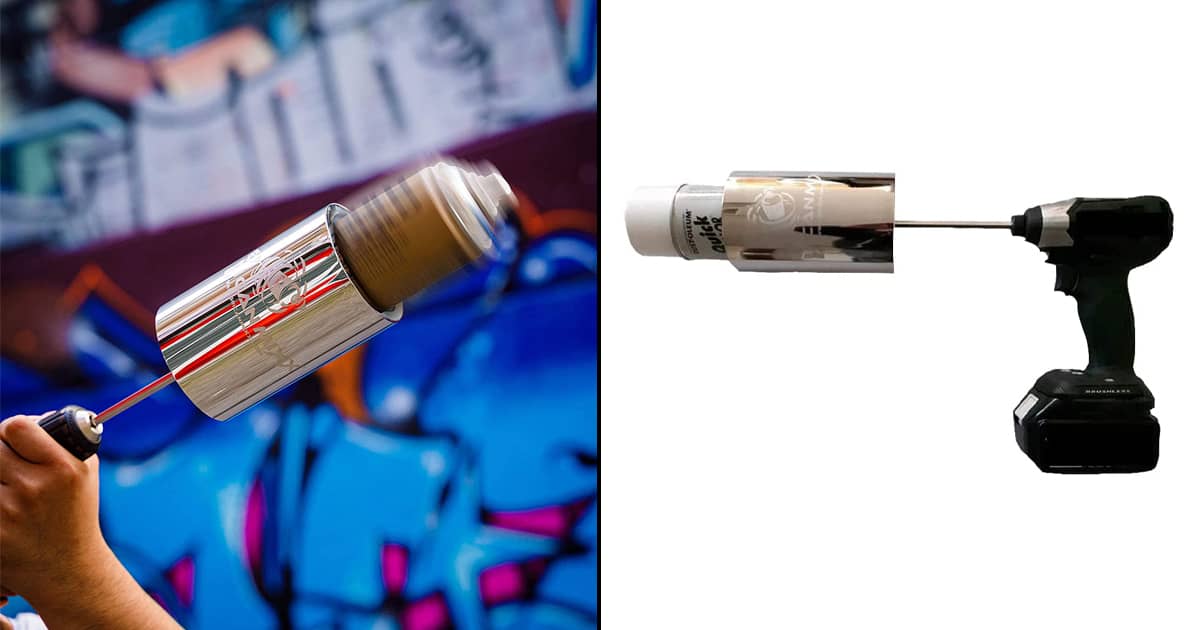 I CAN MIXX DrillPowered Spray Paint Can Mixer The Green Head