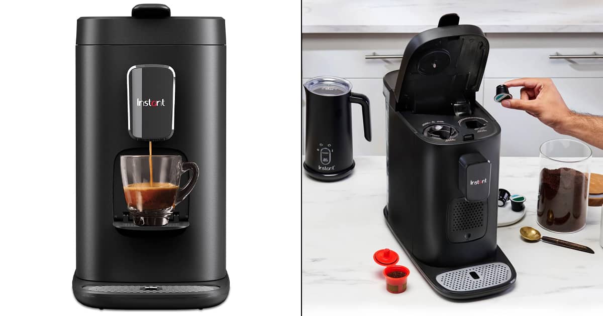 Instant Pot Dual Pod Plus - Brews K-Cup Pods, Nespresso Capsules, and  Ground Coffee
