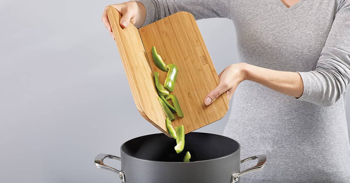 Joseph Joseph Chop2Pot Foldable Bamboo Cutting Board The Green Head