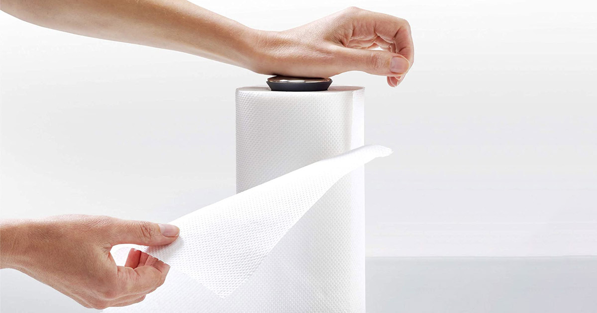 Joseph Joseph Push and Tear Paper Towel Holder The Green Head