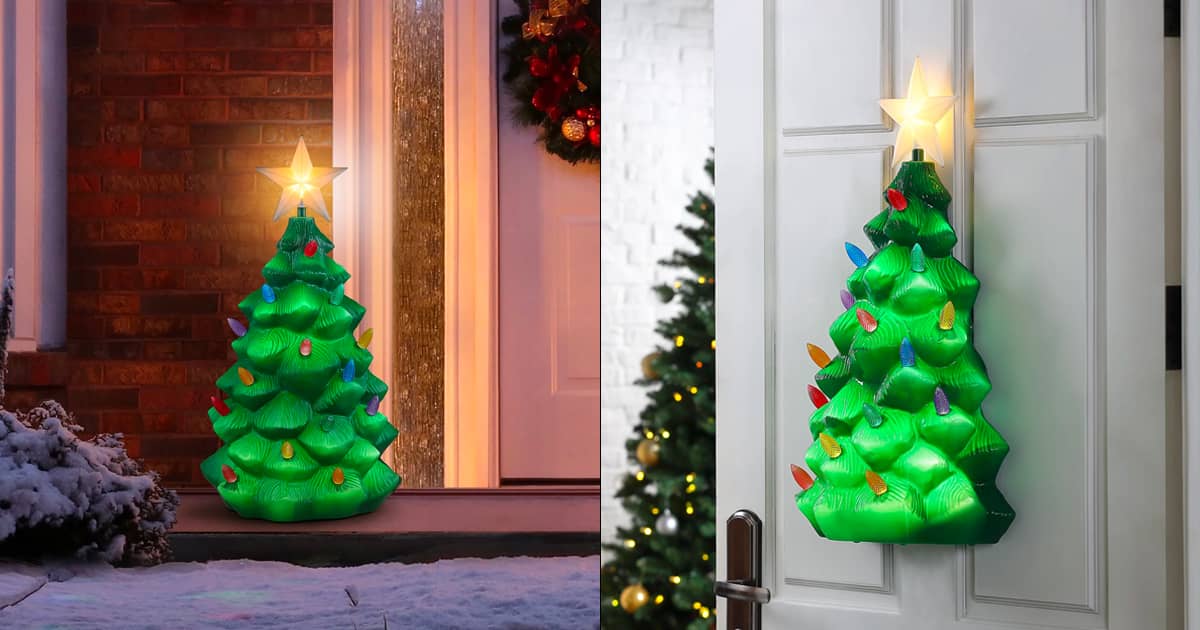 Large Illuminated Outdoor Blow Mold Christmas Tree The Green Head