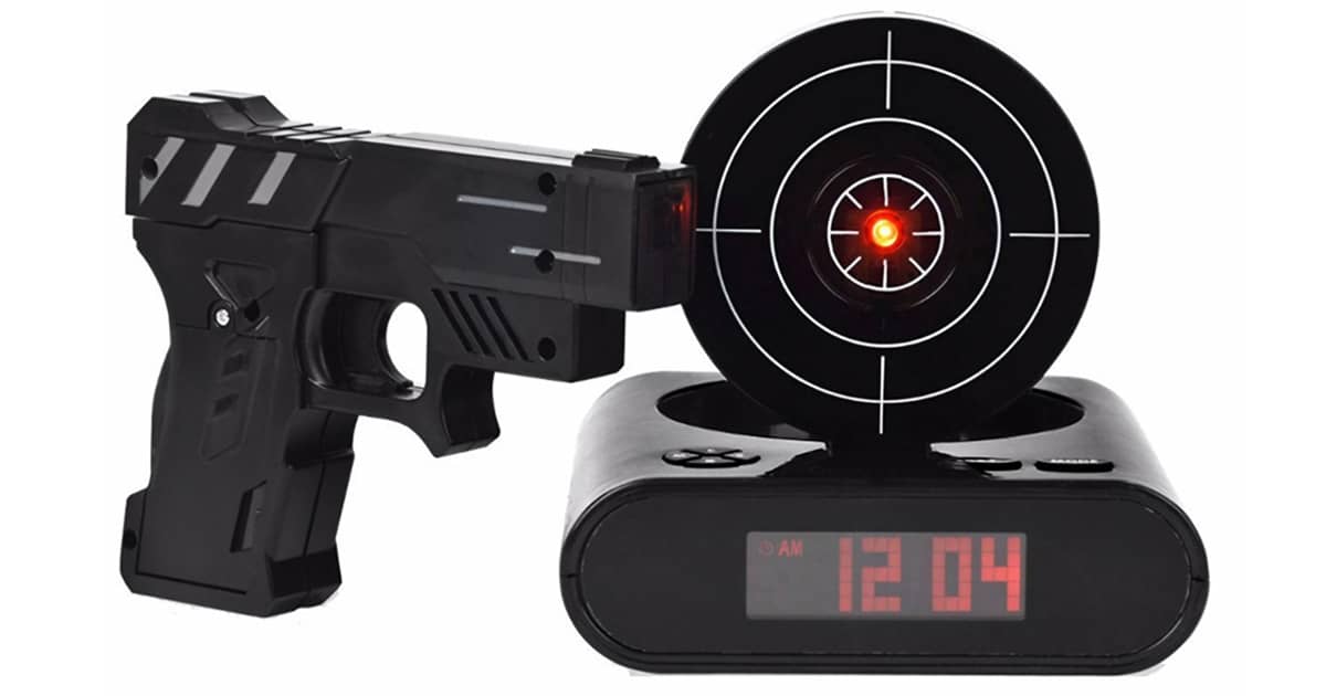 Lock N' Load Target Shooting Alarm Clock | The Green Head