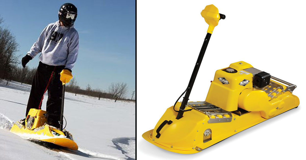 Mattracks Powerboard - Gas-Powered Motorized Snowboard | The Green