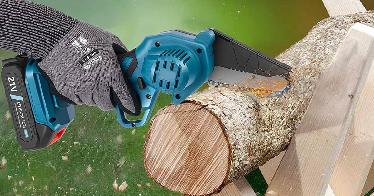 Mini Electric Chainsaw | The Green Head