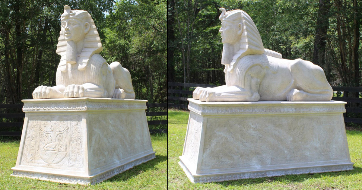 Miniature Great Sphinx Statue | The Green Head