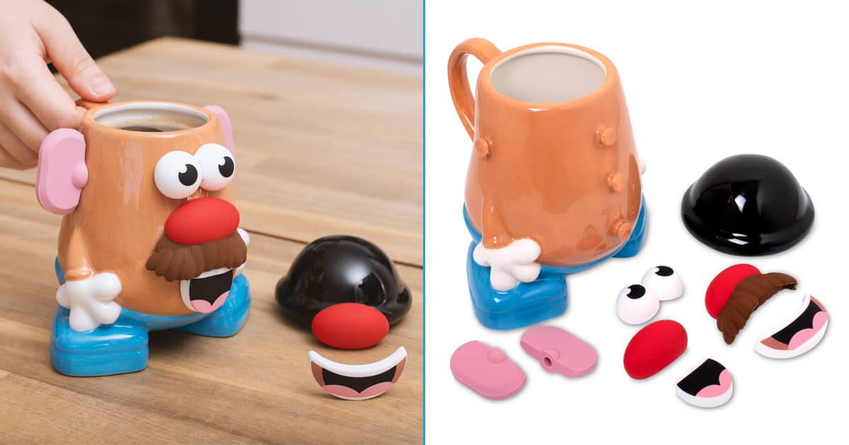 Mr. Potato Head Coffee Mug - 7 Interchangeable Silicone Face Pieces! | The  Green Head
