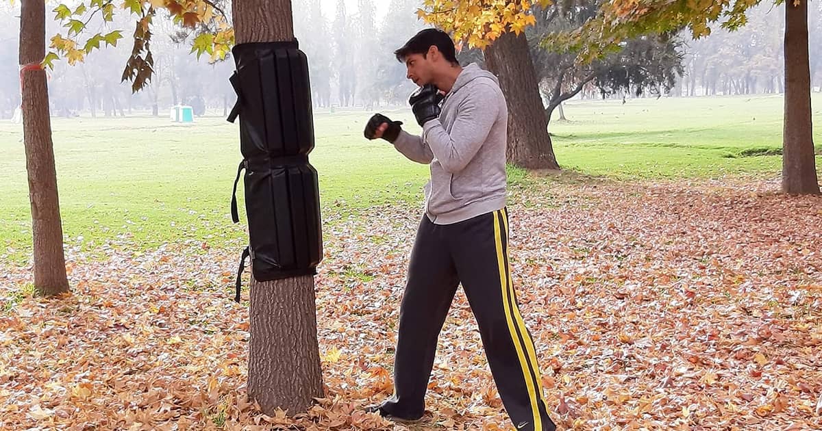 OranguBag World's First Portable Punching Bag The Green Head