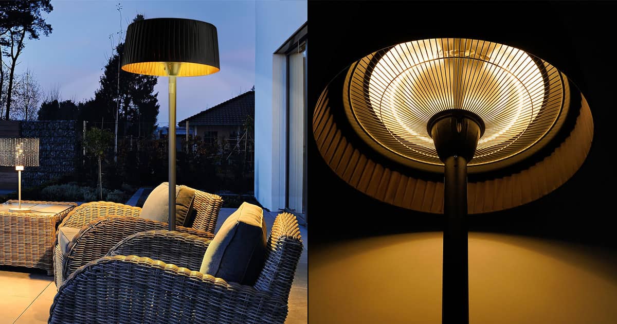 Outdoor Floor Lamp / Electric Heater The Green Head