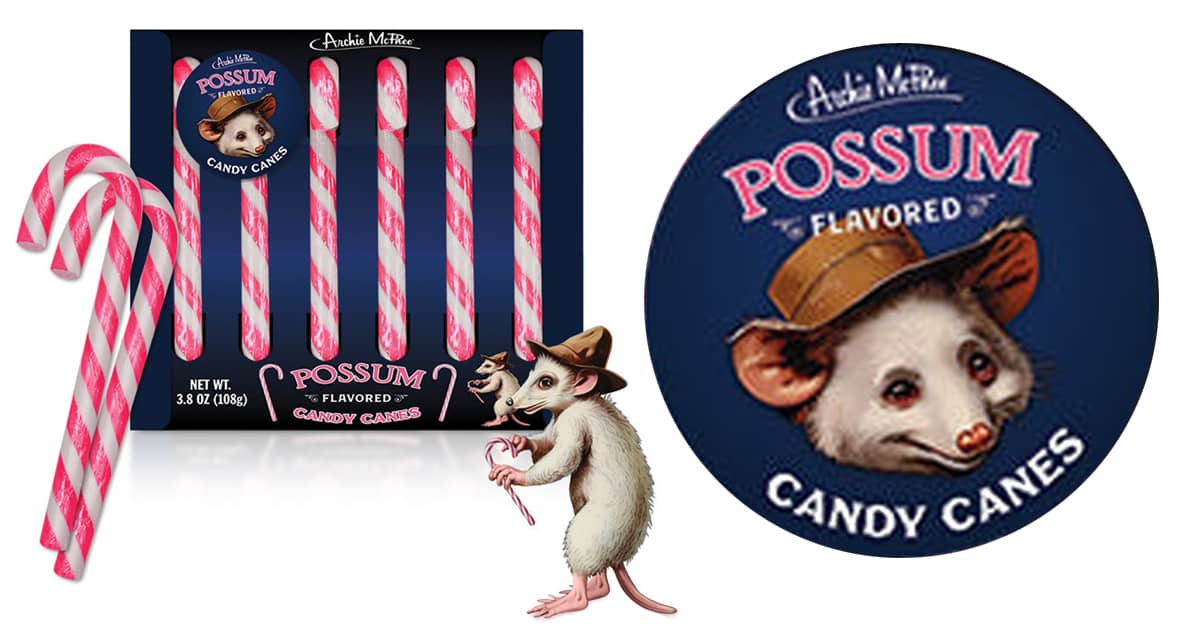 PossumFlavored Candy Canes The Green Head
