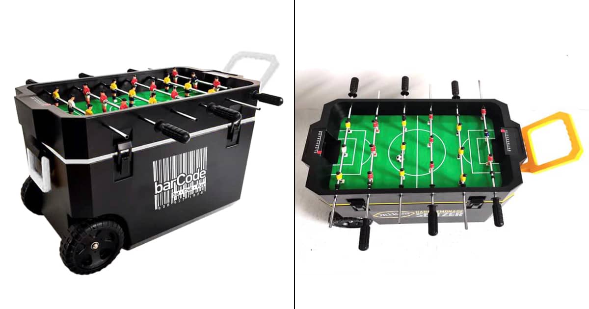 Rolling Foosball Game Cooler The Green Head