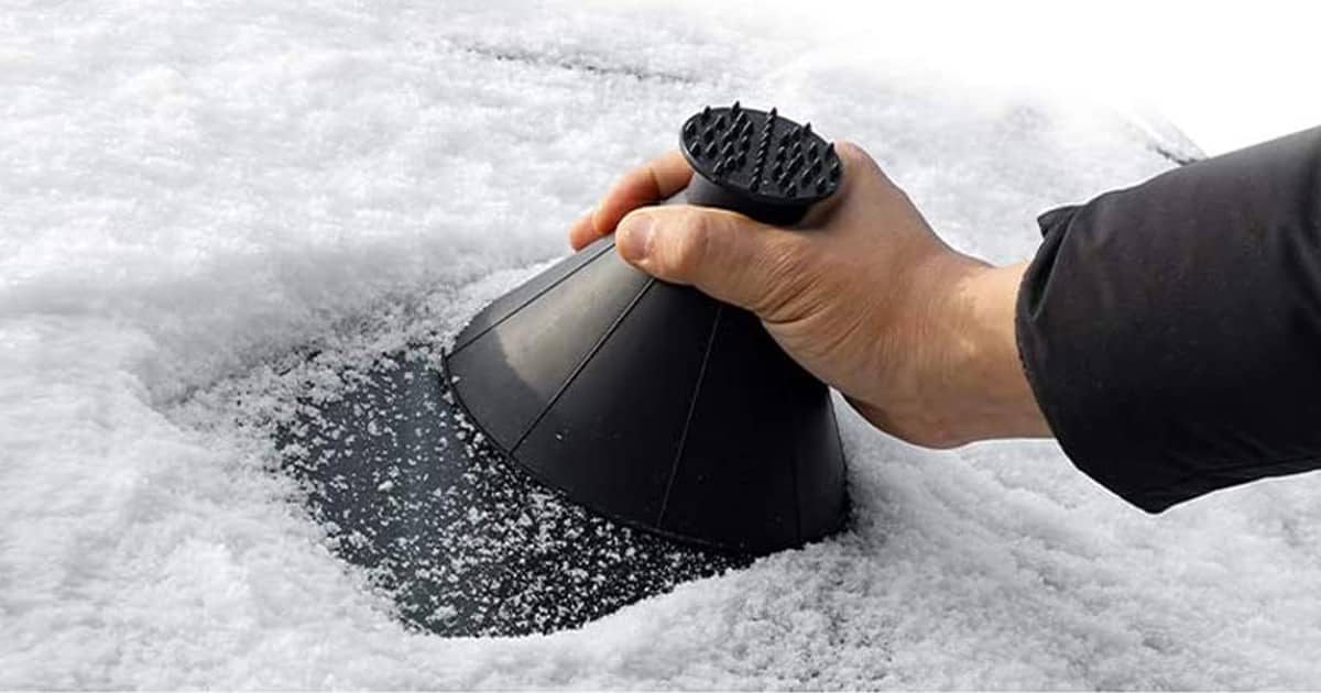 100 safe online checkout New Round Cone Funnel Ice Scraper Car