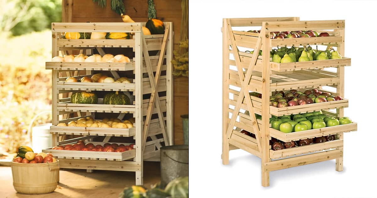 Raisin Making Racks Rustic Wooden Orchard Rack - Keeper Crop Storage / Herb Drying Rack ...