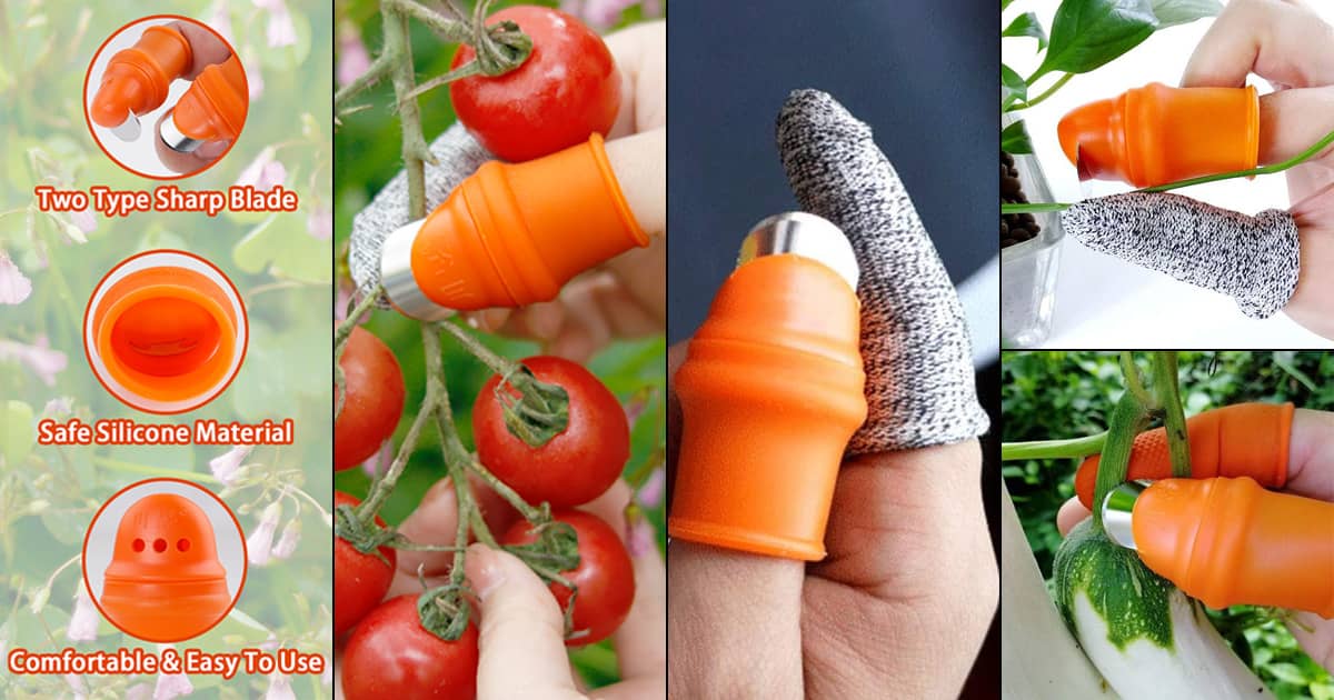 Silicone Thumb Knives - One-Handed Harvesting / Pruning Tools | The ...