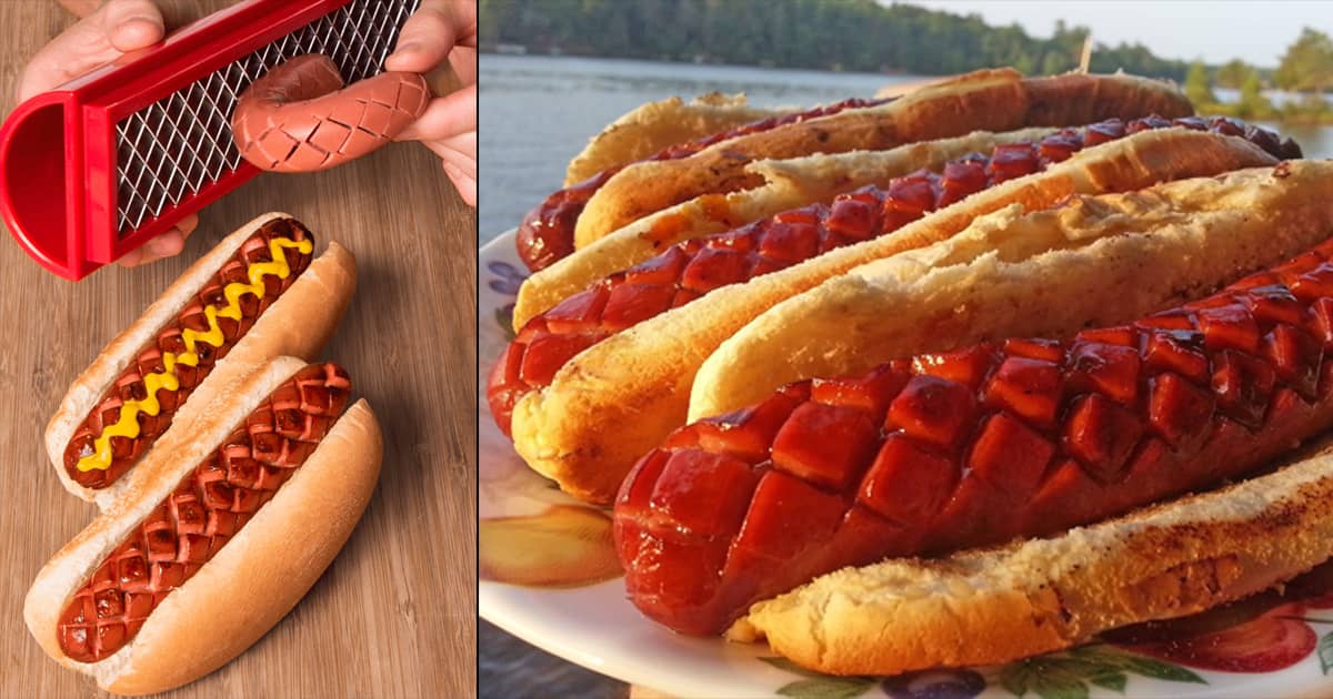 Hot-Dog Schneider - Manueller Wurstschneider Mit Rutschfestem Griff Für Grill & Küche