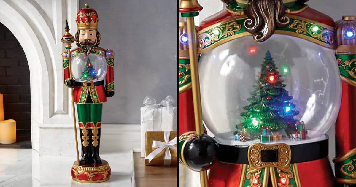 Snow Globe Nutcracker Statue The Green Head