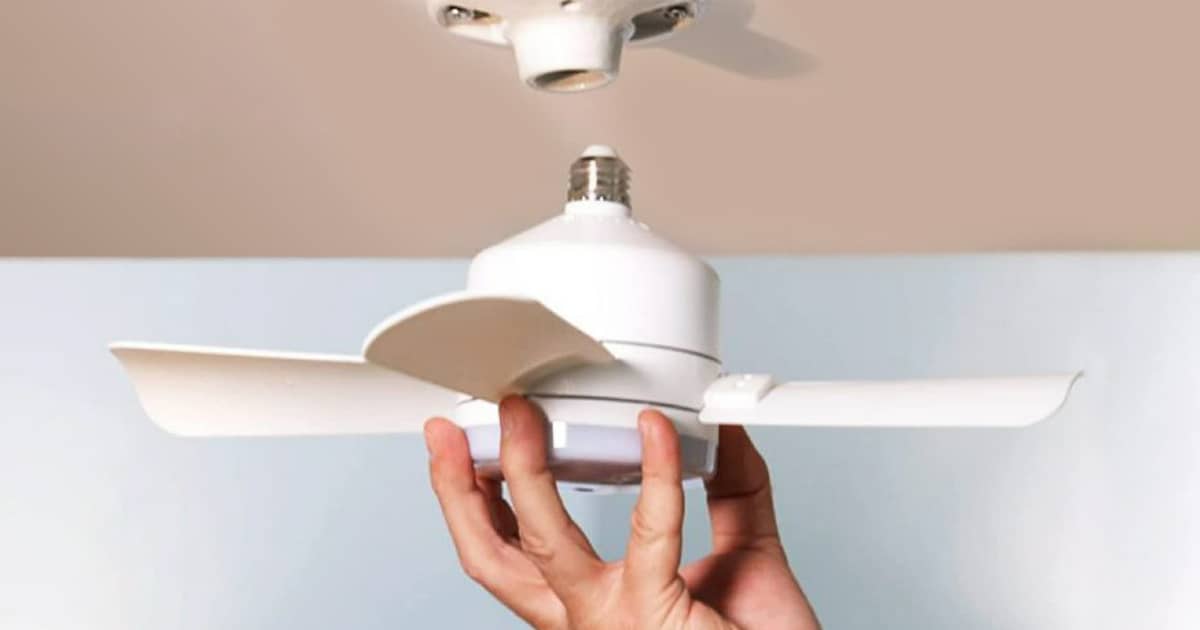 10 Inch Ceiling Fan With Light And Remote - E27 Screw-in Smart Fan Light Combo