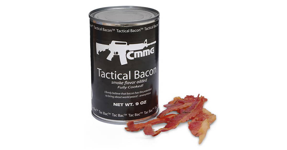 Tac Bac Tactical Canned Bacon The Green Head