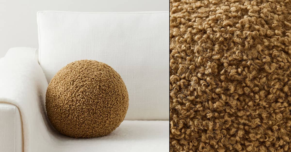 Teddy Fur Ball Pillow The Green Head