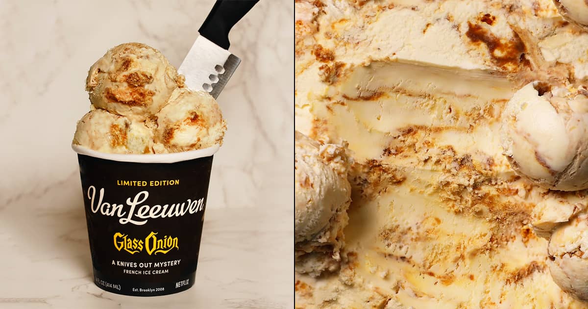 Van Leeuwen Glass Onion A Knives Out Mystery Flavor Ice Cream The Green Head