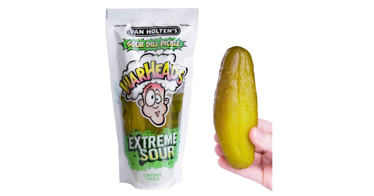 WARHEADS Extreme Sour Dill Pickle The Green Head
