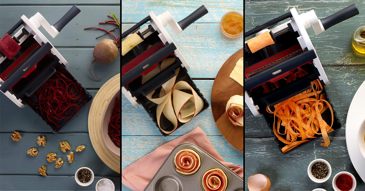 Zyliss SmoothSlizer Vegetable Pasta Maker and Spiralizer The Green Head