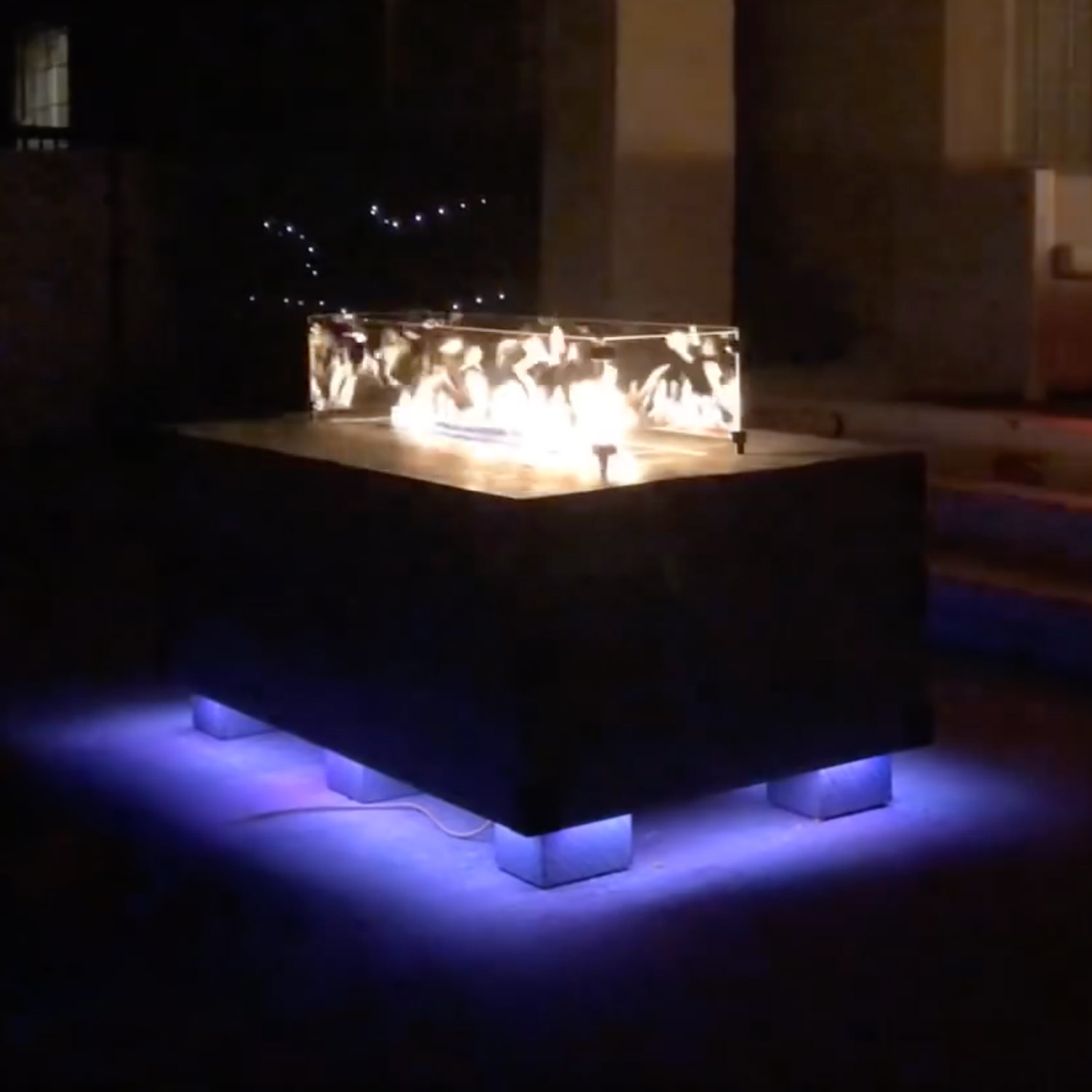 Sound Reactive Fire Pit Table W, How To Light Tabletop Fire Pit