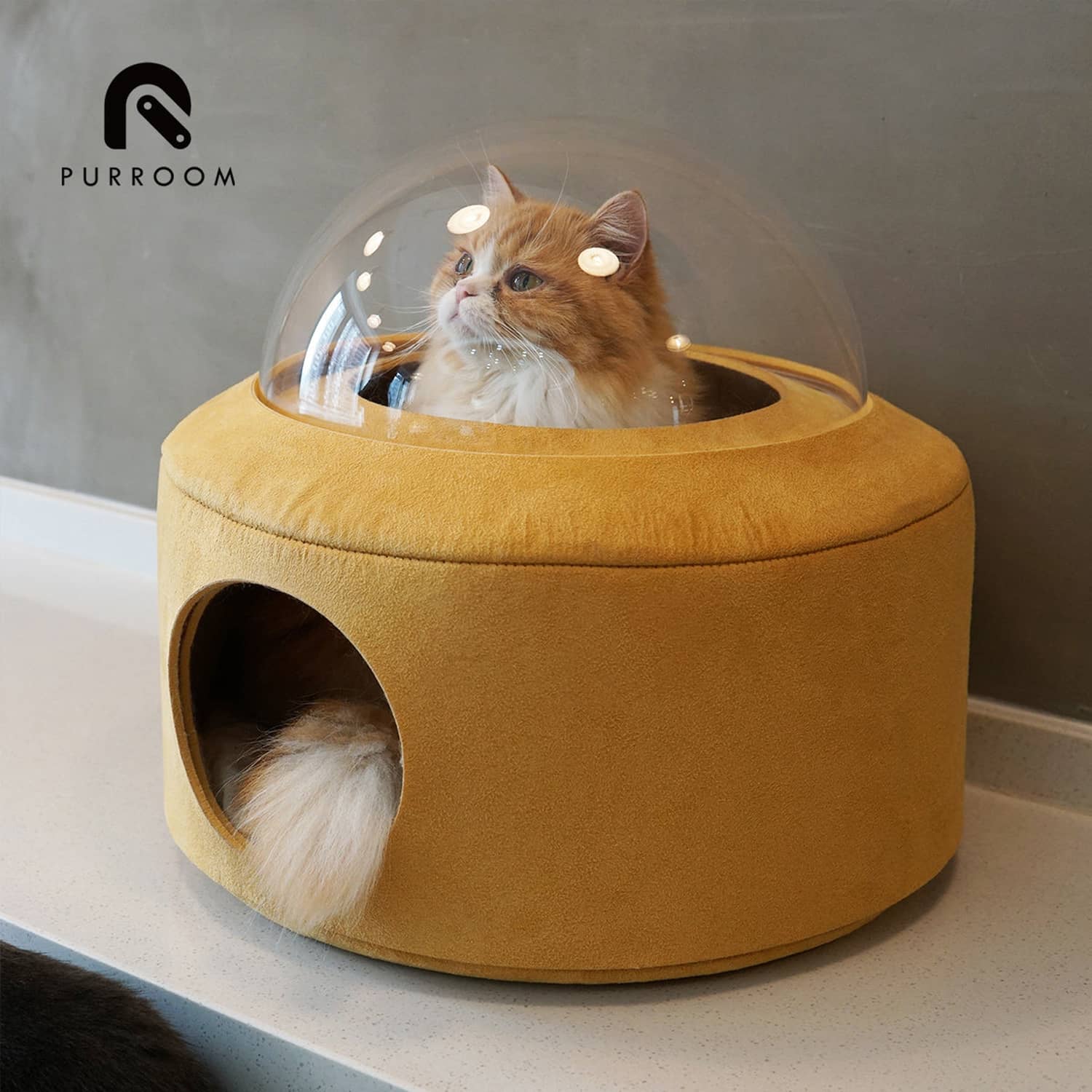 Leefasy Space Capsule Cat Bed Pet Accessories Stable Activity