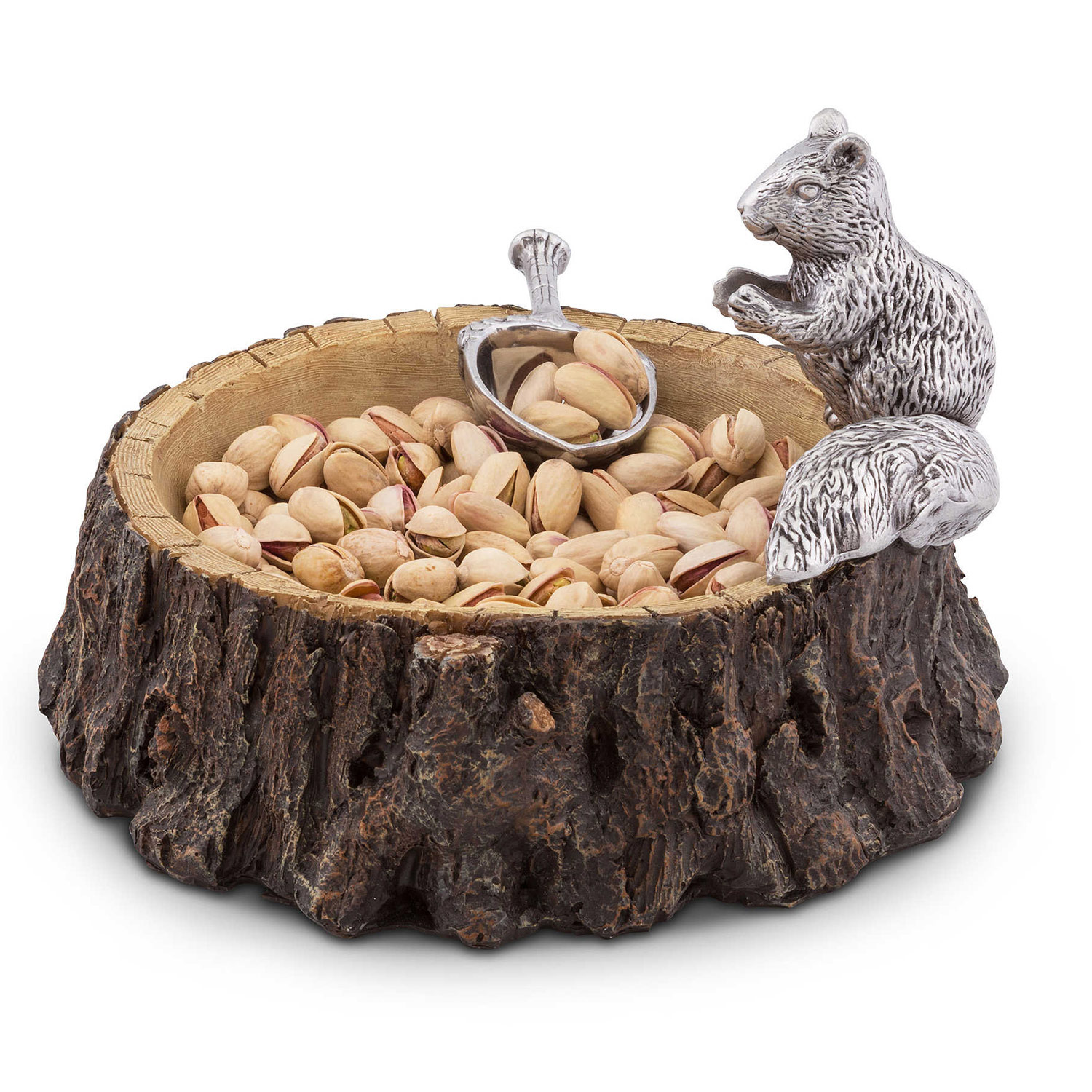 Squirrel on a Tree Stump Nut Bowl The Green Head