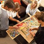1500 Piece Rotating Wooden Jigsaw Puzzle Board w/ Drawers and a Cover
