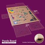 1500 Piece Rotating Wooden Jigsaw Puzzle Board w/ Drawers and a Cover