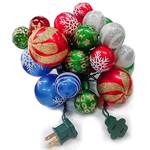 2-in-1 Christmas Ball Ornament String Lights