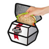 2D Cartoon Burger Box Insulated Sandwich Bag