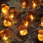 3D Acorn String Lights for Autumn / Thanksgiving