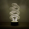 3D Optical Illusion Spiral Bulb LED Lamp