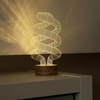 3D Optical Illusion Spiral Bulb LED Lamp