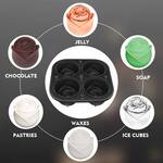 3D Rose Silicone Mold For Ice, Candy, Soap, Candles, Cakes, and More